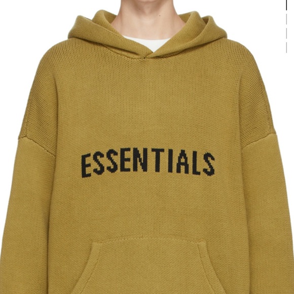 Essentials Sweaters Essentials Knit Hoodie Poshmark